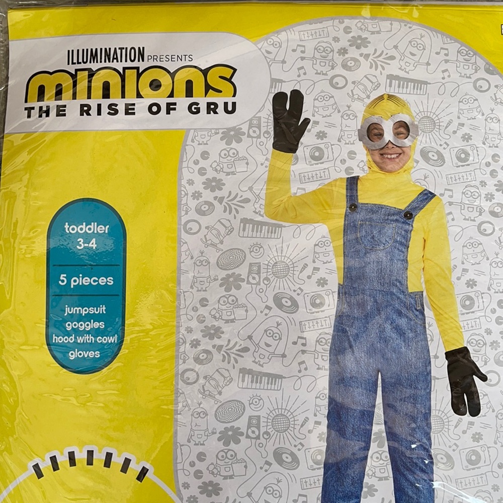 Minions The Rise Of Gru Boys Costume! New!